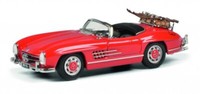 1/43 Schuco Mb 300 Sl Skiurlaub Rot