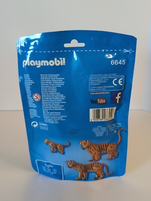 Playmobil City Life 6645 pas cher, Couple de tigres avec bébé