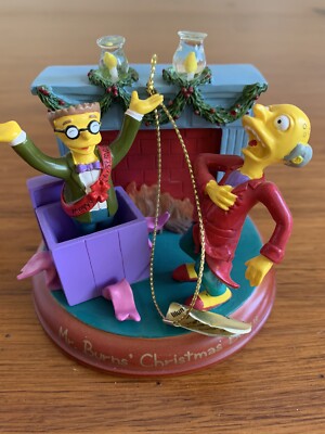 Simpsons Bradford  Mr Burns Christmas Bonus  Illuminated Christmas Ornament  04