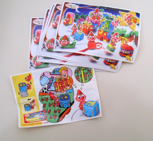 Kinder Italia 2005- Set completo Folletti di Natale rossi -8 figure + 8 cartine - Picture 2 of 2
