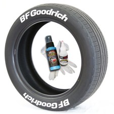 Bf Goodrich Tire Stickers 1.00in For 19in - 21in Wheels 8 Pack -white
