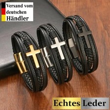 Herren Armband Schwarz Echtes