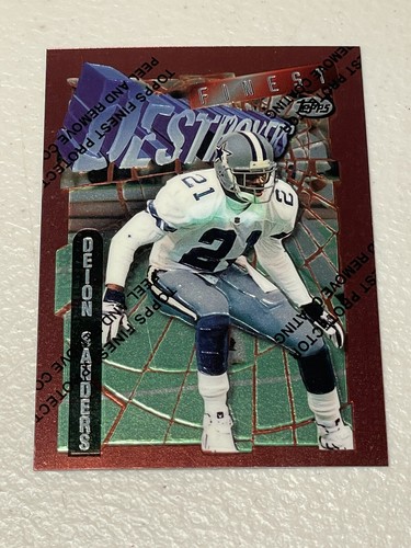 DEION SANDERS 1996 TOPPS FINEST DESTROYERS #151 COWBOYS