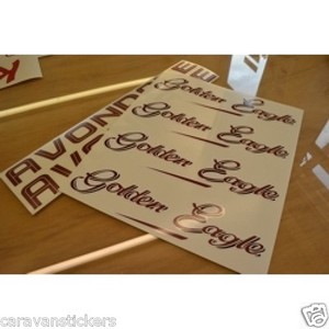Details About Avondale Golden Eagle Caravan Stickers Decals Graphics Set Of