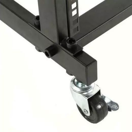 19U Studio DJ Rack Stand Cart for Network Mixer Music Audio Equipment ...