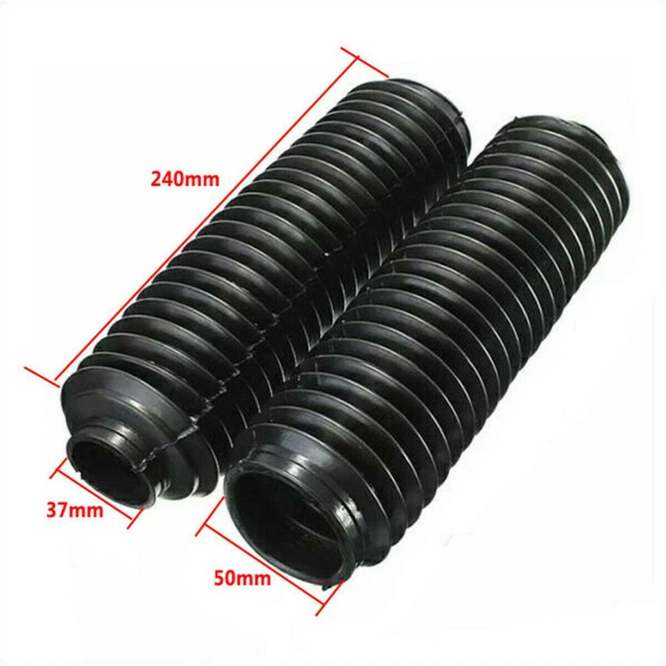Horquilla de moto 37 mm cubierta de goma polainas botas amortiguador delantero impermeable  Foto 2 de 4