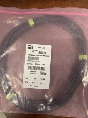 OFS Interconnect EZ-Bend JR5DK001SCASCA010m Optical Cable SCA to SCA 10m BLACK