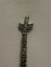 Totem Pole Pewter Boma Souvenir Spoon