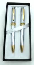 CROSS Bailey Medalist Classic Chrome Gold-Tone Ballpoint Pen Set