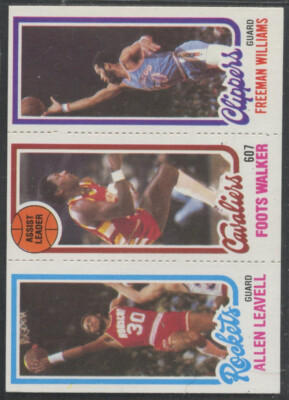 1980-81 Topps #223 Freeman Williams #53 Foots Walker #106 Allen Leavell