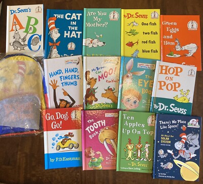 DrSeuss & Friends Book Lot Of 13 With (nib)Back Pack 