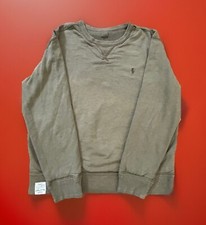 Vintage RL POLO Sportsman Waffle Knit Lined Army Green Crewneck.large