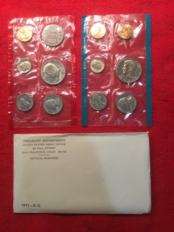 1971 U.S. Mint Uncirculated Set  Original Packaging