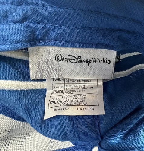 Walt Disney World Fantasia Mickey Mouse Sorcerers Youth OSFM Blue Baseball Cap - Picture 20 of 21