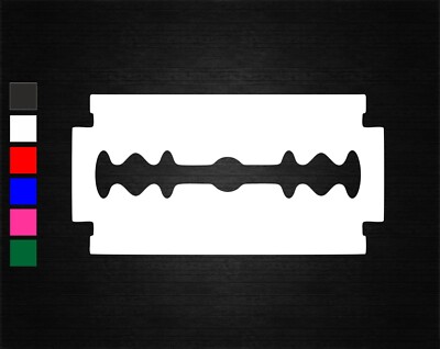 Car Window Sticker Razor RAZOR BLADE VINYL DECAL STICKER CAR/VAN/BIKE/DOOR/WALL/WINDOW/LAPTOP ...