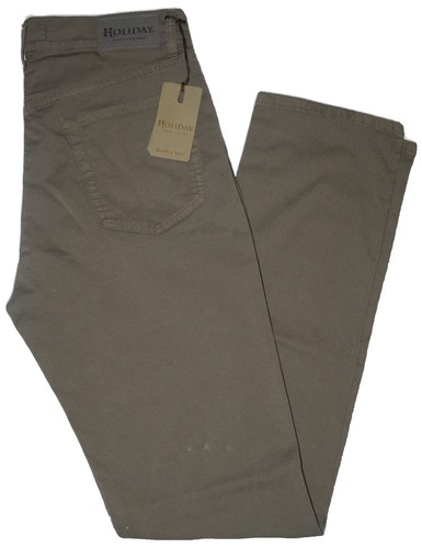 Pantalone uomo jeans HOLIDAY 46 48 50 52 54 56 58 60 cotone strech estivo ETAN - Zdjęcie 2 z 10