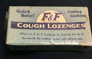 Vintage Free Sample Box F F Cough Lozenges 1 X 2 Early Version Ebay