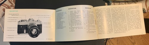 Yashica TL Electro X Manual Camera Instructions User Manual Guide Booklet Photo - Picture 12 of 12