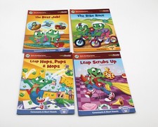 Mixed Lot of 4 Leap Frog Early Reading Series Leap Reader Books Only No Pen EUC