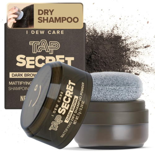 I DEW CARE Biotin Dry Shampoo Powder - Tap Secret Dark Brown | Korean Black Gins