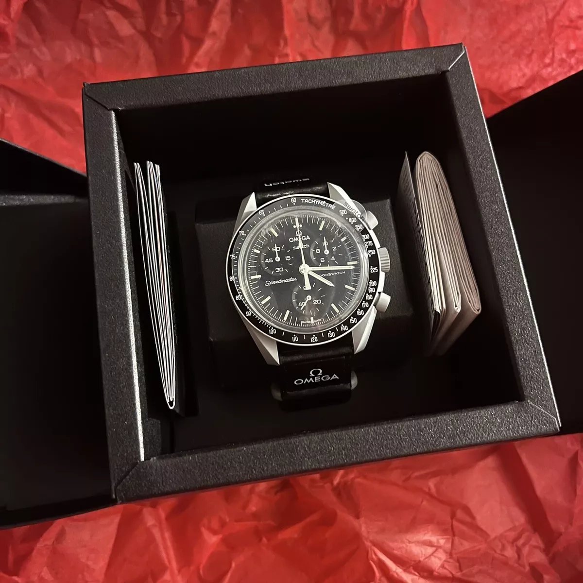 OMEGA x Swatch Speedmaster Moonswatch Mission to Moon Black Watch - SO33M100