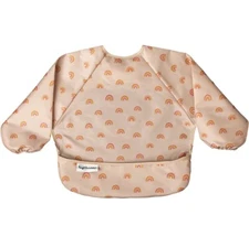 NEW Tiny Twinkle Mess Proof Baby Bib Waterproof Apron Machine Washable Rainbow
