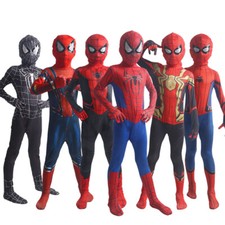 Kids Boys Superhero Spiderman Venom Cosplay Bodysuit Jumpsuit Costume Launcher