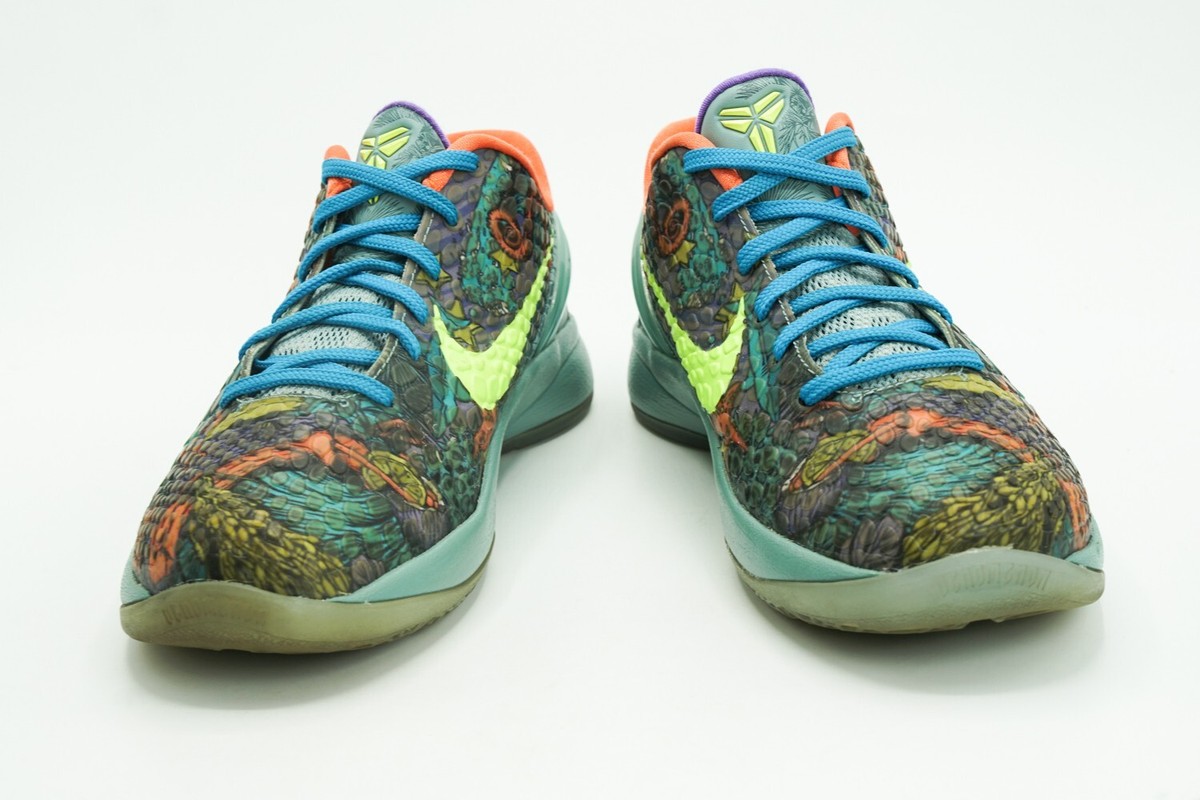 NIKE KOBE 6 PRELUDE USED SZ 5Y ALL STAR CANNON VOLT ORANGE