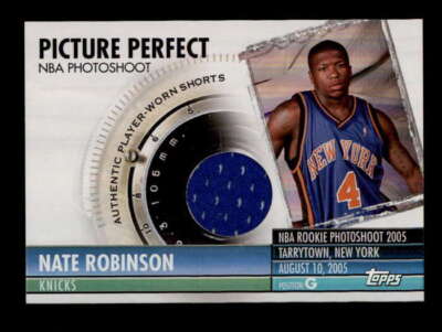 NATE ROBINSON 2004/05 TOPPS PICTURE PERFECT USED SHORTS RELIC #065/129 BF6183