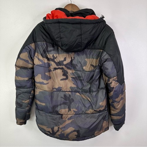 Hawke & Co Dynamic Sport Fiber Puffer Coat Green Camo Size S - Picture 10 of 12