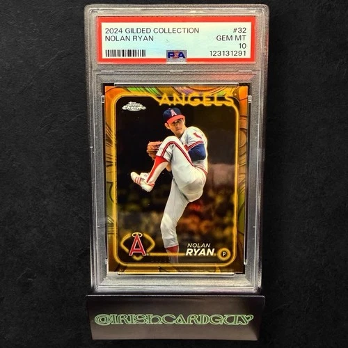 2024 Topps Gilded Collection #32 - Nolan Ryan Gold  #55/99 (PSA 10)