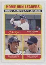 2009 O-Pee-Chee League Leaders Carlos Quentin Miguel Cabrera Alex Rodriguez 0t2