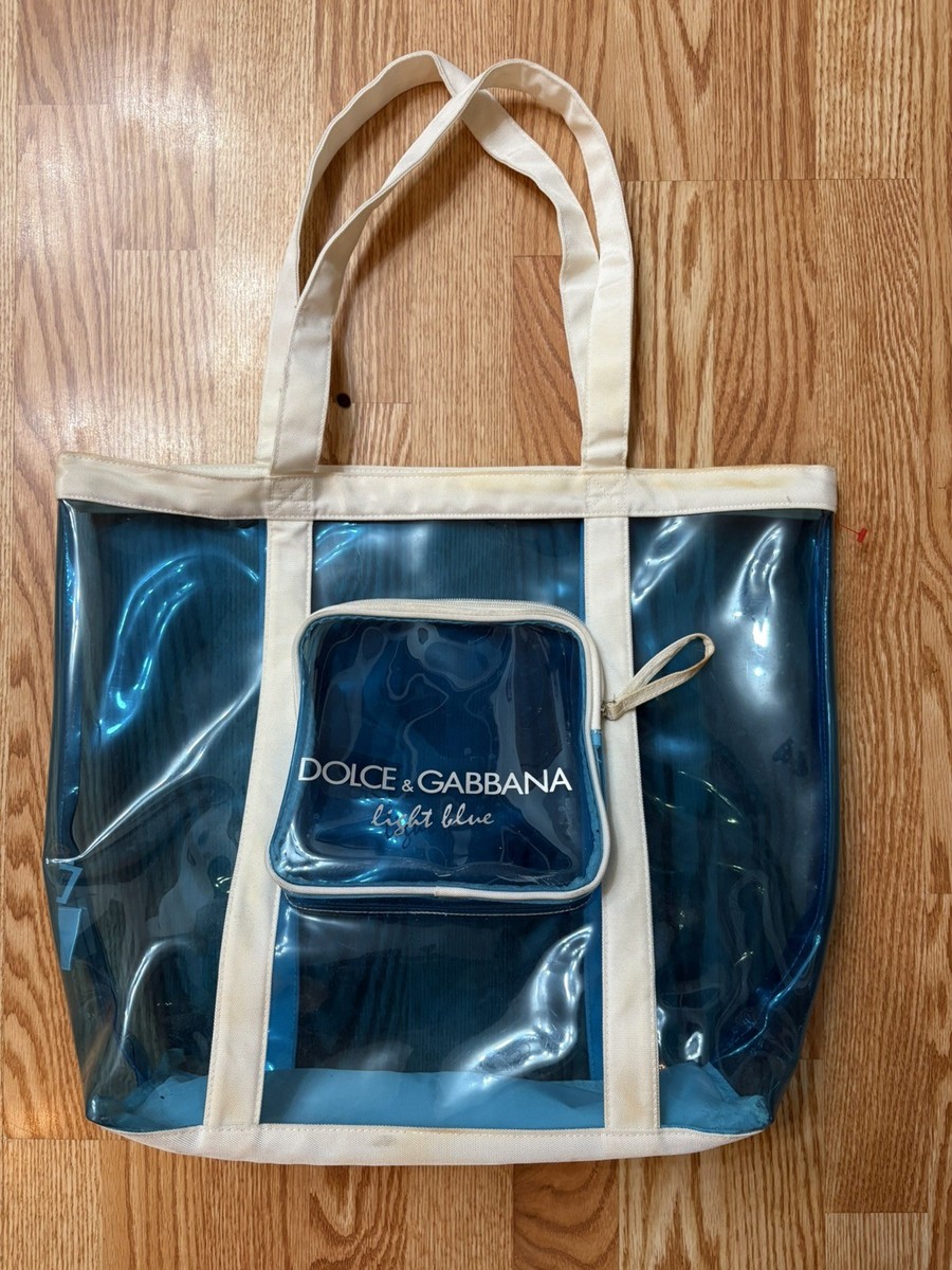 Dolce & Gabbana Light Blue Tote Beach Bag Vintage Rare | eBay