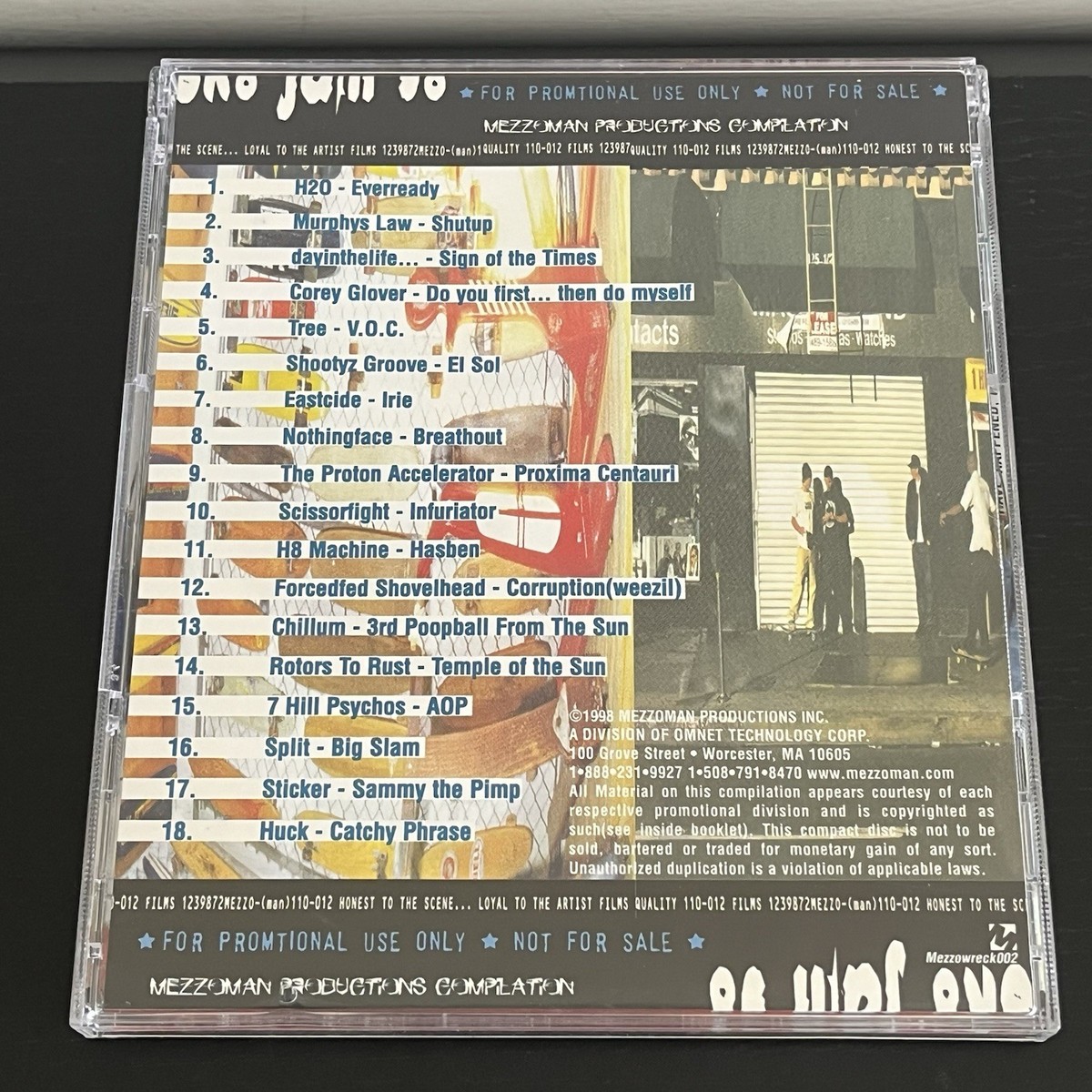 Sk8:98 Promotional CD Mezzoman Productions Compilation 1998