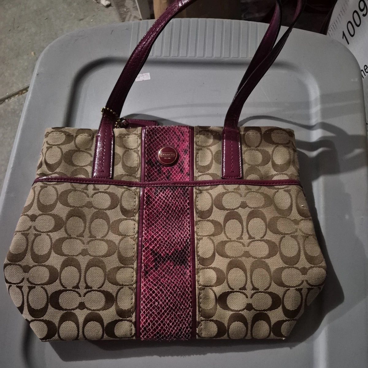 Coach Python Bags & Handbags for Women for sale | eBay
