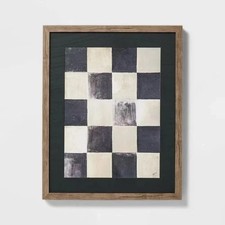 Thresholded Studio McGee Modern Wall Art Checkerboard