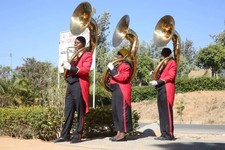 HAHAPA BRASS FINISH 24" SOUSAPHONE BRASS MADE TUBA NO TARIFF / CUSTOM FOR USA