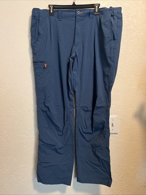 Simms Pants Mens XL Blue Nylon Guide Series Cargo Fishing Hiking Lightweight