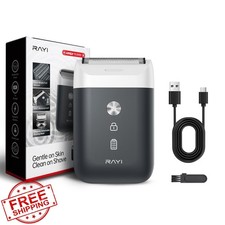 Portable Electric Razor Men's Foil Shaver Type-C Black