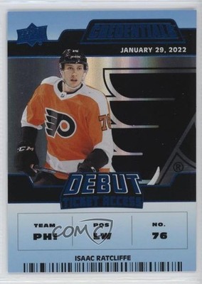 2022 Credentials Debut Ticket Access Blue 54/99 Isaac Ratcliffe Rookie RC 1a84