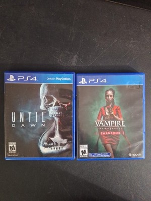 Until Dawn & Vampire: The Masquerade-Swansong (PlayStation 4,PS4) 2 Game Bundle 
