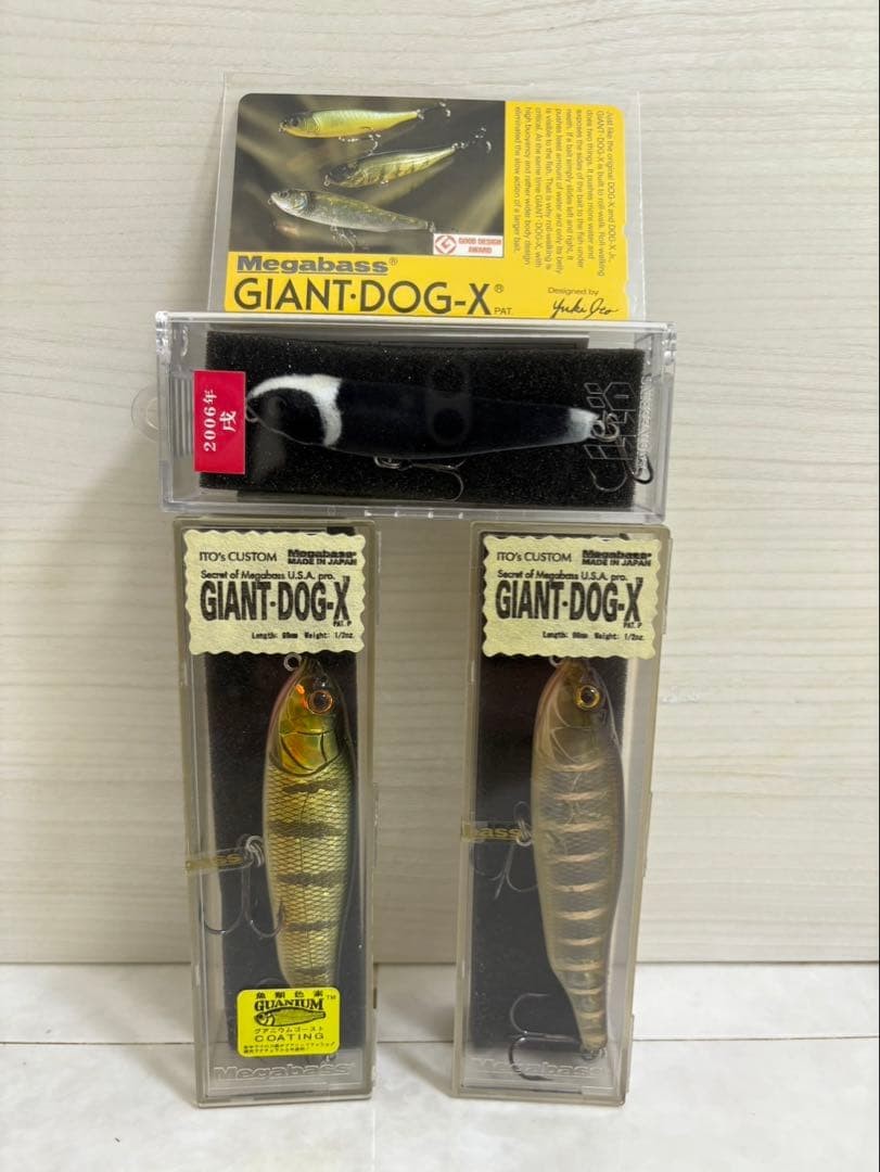 Megabass GIANT DOG X Hard Bait Fishing Lure Unused Bonus Cards Japan - Image 2