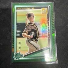 2025 Donruss Baseball - #183 Kash Mayfield Rated Prospects Green Foil /199