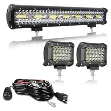 LED Light Bar Kit for Truck, 22 Inch 420W Led Light Bar  4 420W 22IN 72W 2P W