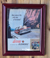 Vintage Oldsmobile Jetfire Framed Advertisement From 1963 Look Magazine