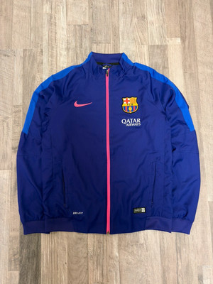 Nike FC Barcelona Trainingsjacke Blau Dri-FIT Barca Track Jacket Größe M
