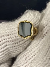 Antique 1860s European 9K Gold & Bloodstone-- Watch Winding Key Fob-9ct-9k