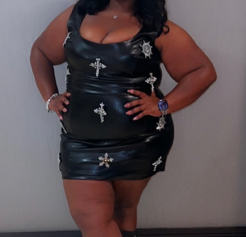 Fashion Nova rosalia skirt set black View 2