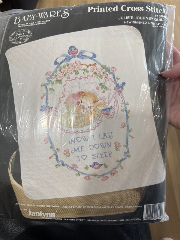 Julies Journey Quilt II Printed Cross Stitch Kit #136-04 Janlynn SEALED 34”x43”