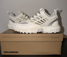 Salomon Acs Pro White Vanilla Ice Lunar Rock 471799 Size 10 Men's